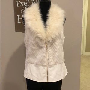 Chico Faux Fur with faux leather vest